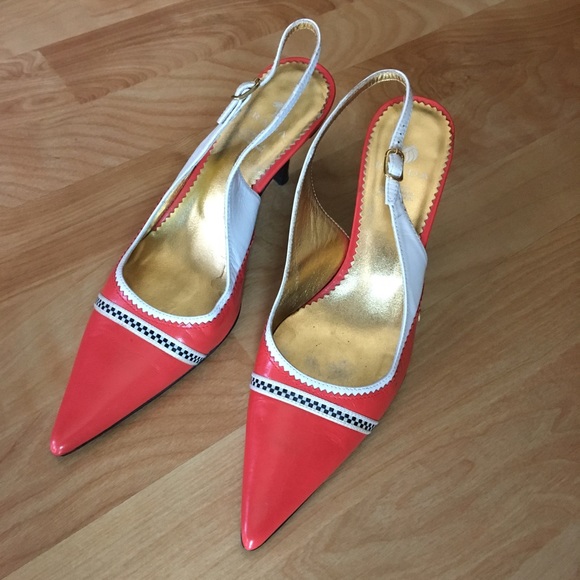 prada white slingback